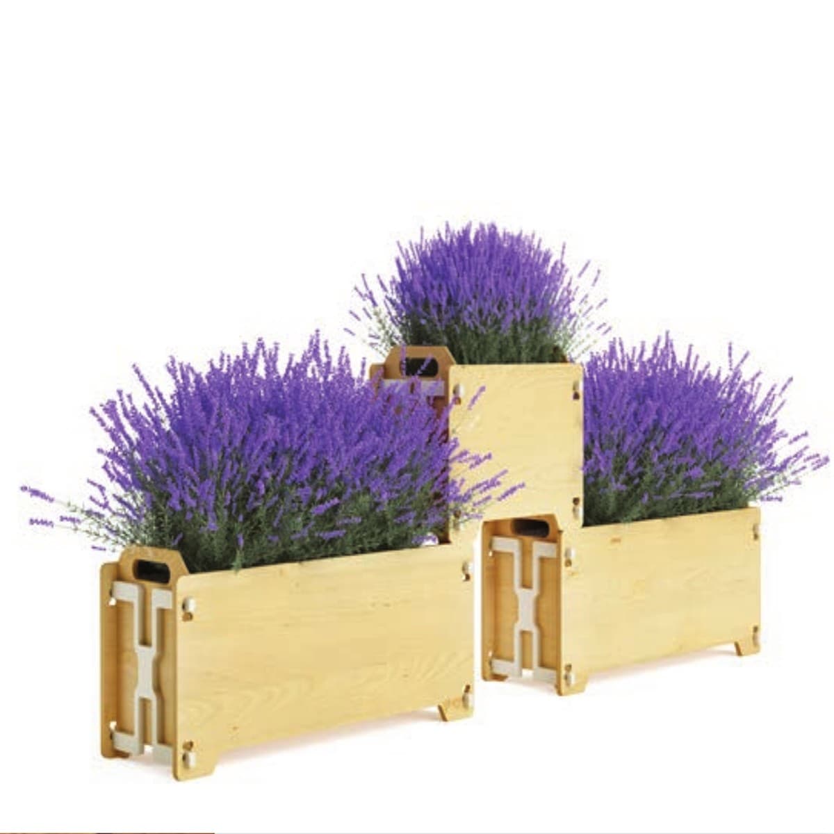 Stackable Planters with lavender